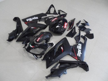 Aprilia RS 125 2006-2011 Motorrad Verkleidungen - Schwarz Rot Streifen