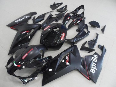 Aprilia RS 125 2006-2011 Motorrad Verkleidungen - Schwarz und Matt Schwarz