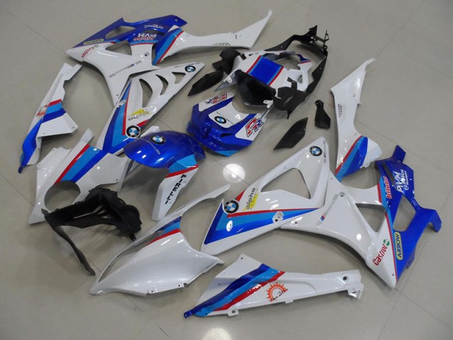 BMW S1000RR 2009-2014 Motorrad Verkleidung - Blau Weiß BMW S1000RR 2009-2014 Motorrad Verkleidung - Blau Weiß