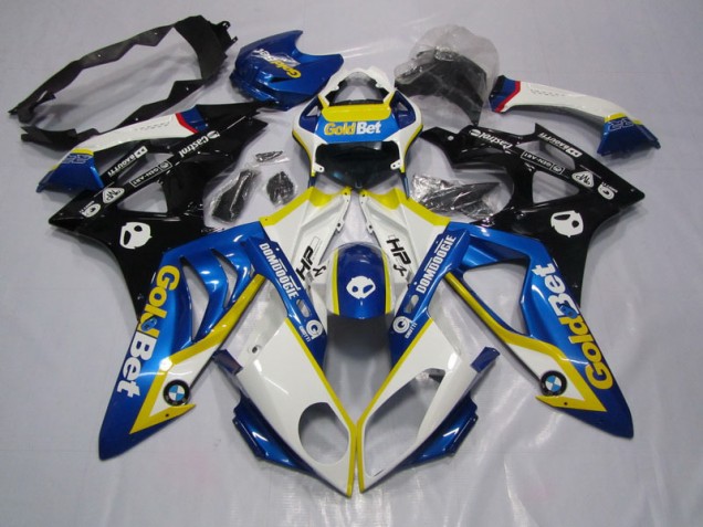 BMW S1000RR 2009-2014 Motorrad Verkleidung - Blau Weiße GoldBet BMW S1000RR 2009-2014 Motorrad Verkleidung - Blau Weiße GoldBet