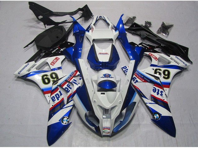 BMW S1000RR 2009-2014 Motorrad Verkleidungen - Weiß Blau Sterilgarda 69 BMW S1000RR 2009-2014 Motorrad Verkleidungen - Weiß Blau Sterilgarda 69