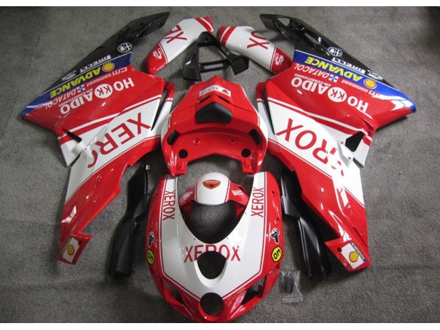 Ducati 749 2005-2006 Motorrad Verkleidungen - Rot Weiß Xerox Ducati 749 2005-2006 Motorrad Verkleidungen - Rot Weiß Xerox