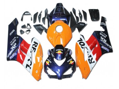 Honda CBR 1000 RR 2004-2005 Motorrad Verkleidungen - Orange Rot Blau Repsol