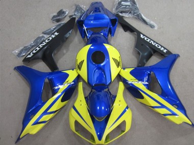 Honda CBR 1000 RR 2006-2007 Motorrad Verkleidung - Blau Gelb