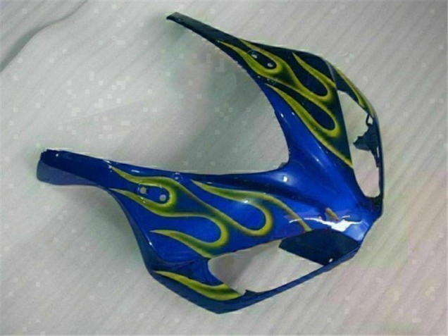 Honda CBR 1000 RR 2006-2007 Motorrad Verkleidungen - Gelb Flamme Blau Honda CBR 1000 RR 2006-2007 Motorrad Verkleidungen - Gelb Flamme Blau