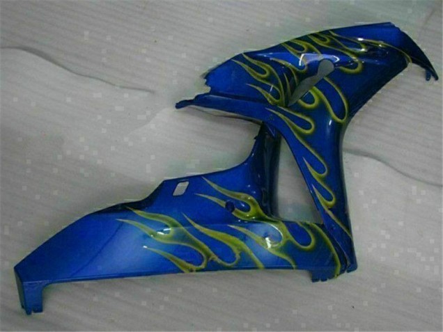Honda CBR 1000 RR 2006-2007 Motorrad Verkleidungen - Gelb Flamme Blau Honda CBR 1000 RR 2006-2007 Motorrad Verkleidungen - Gelb Flamme Blau