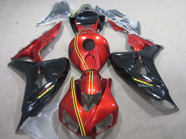 Honda CBR 1000 RR 2006-2007 Motorrad Verkleidungen - Schwarz Rot Gelb