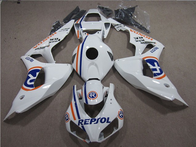 Honda CBR 1000 RR 2006-2007 Motorrad Verkleidungen - Weiß Blau Repsol