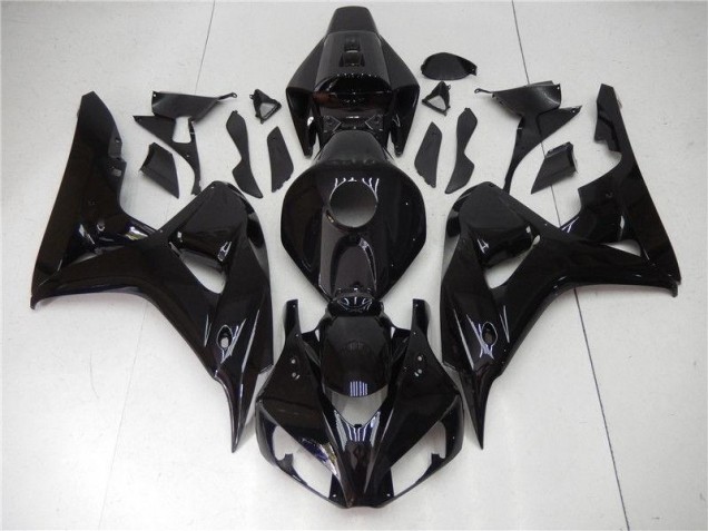 Honda CBR 1000 RR 2006-2007 Motorrad Vollverkleidung - Glänzend Schwarz