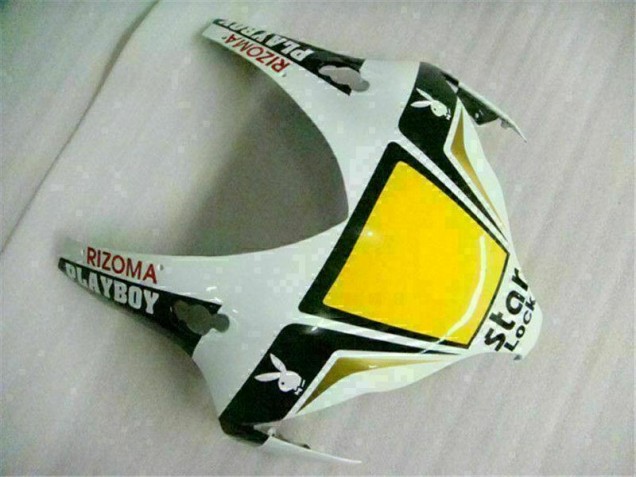 Honda CBR 1000 RR 2008-2011 Motorrad Verkleidung - Weiß Schwarz Playboy