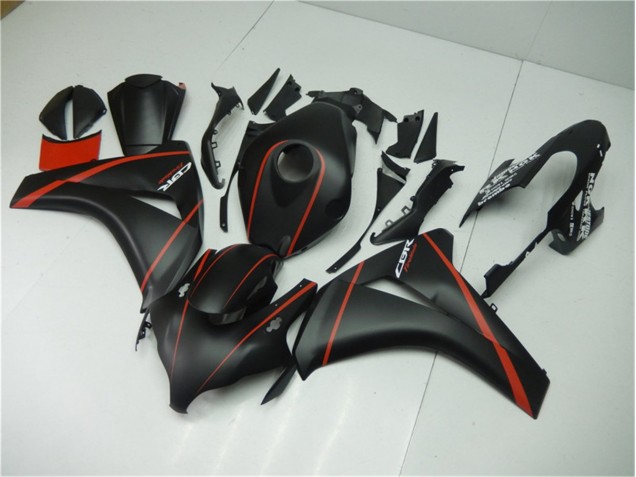 Honda CBR 1000 RR 2008-2011 Motorrad Verkleidungen - Matt Schwarz Rot