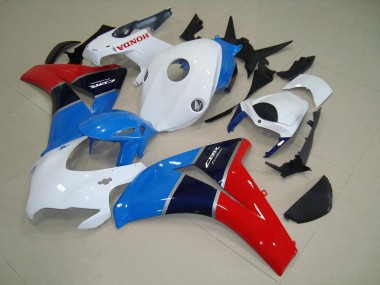 Honda CBR 1000 RR 2008-2011 Motorrad Verkleidungen - Weiß Blau Rot