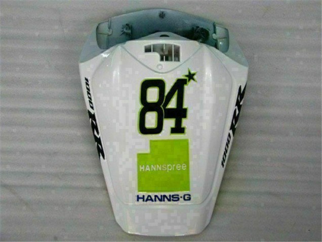 Honda CBR 1000 RR 2008-2011 Motorrad Verkleidungen - Weiß Grün Hannspree 84