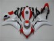 Honda CBR 1000 RR 2008-2011 Motorrad Verkleidungen - Weiß Rot