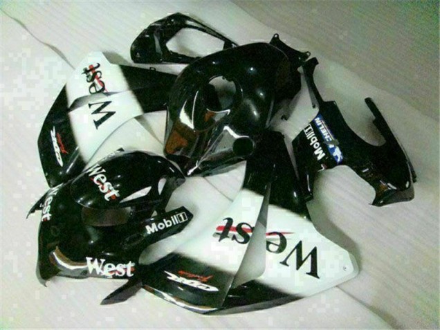 Honda CBR 1000 RR 2008-2011 Motorrad Verkleidungen - Weiß Schwarz West Honda CBR 1000 RR 2008-2011 Motorrad Verkleidungen - Weiß Schwarz West