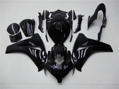 Honda CBR 1000 RR 2008-2011 Motorrad Vollverkleidung - Glänzend Schwarz