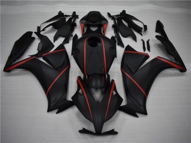 Honda CBR 1000 RR 2012-2016 Motorrad Verkleidungen - Matt Schwarz Rot