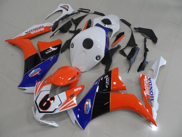 Honda CBR 1000 RR 2012-2016 Motorrad Verkleidungen - Orange Weiß TT Legend Honda CBR 1000 RR 2012-2016 Motorrad Verkleidungen - Orange Weiß TT Legend