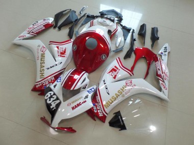 Honda CBR 1000 RR 2012-2016 Motorrad Verkleidungen - Rot Musashi