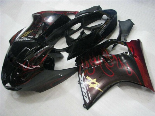 Honda CBR 1100 XX 1996-2007 Motorrad Verkleidungen - Rot Flamme Honda CBR 1100 XX 1996-2007 Motorrad Verkleidungen - Rot Flamme