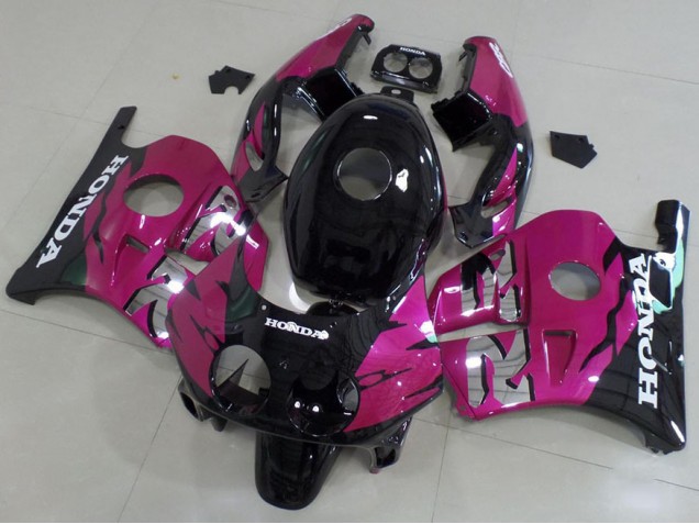 Honda CBR 250 RR MC22 1991-1998 Motorrad Verkleidungen - Rosa Schwarz