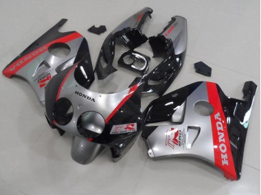 Honda CBR 250 RR MC22 1991-1998 Motorrad Verkleidungen - Silber Schwarz Rot