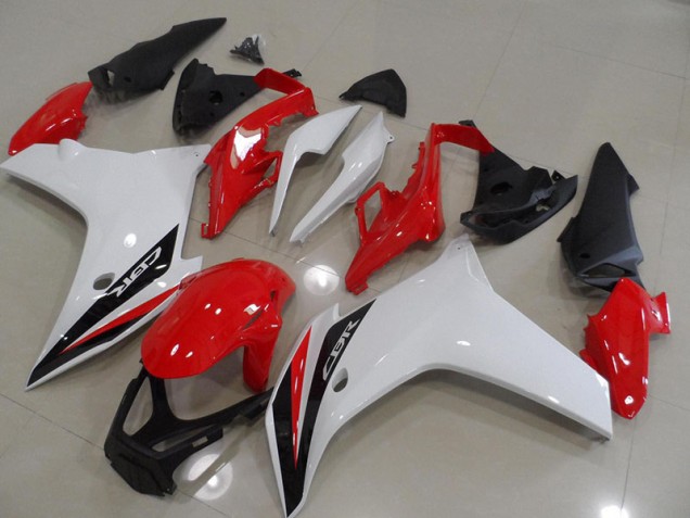 Honda CBR 600 F 2011-2013 Motorrad Verkleidungen - Rot Schwarz Weiß