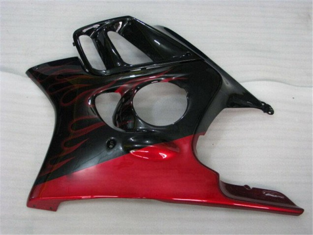Honda CBR 600 F3 1995-1998 Motorrad Verkleidungen - Schwarz rote Flamme