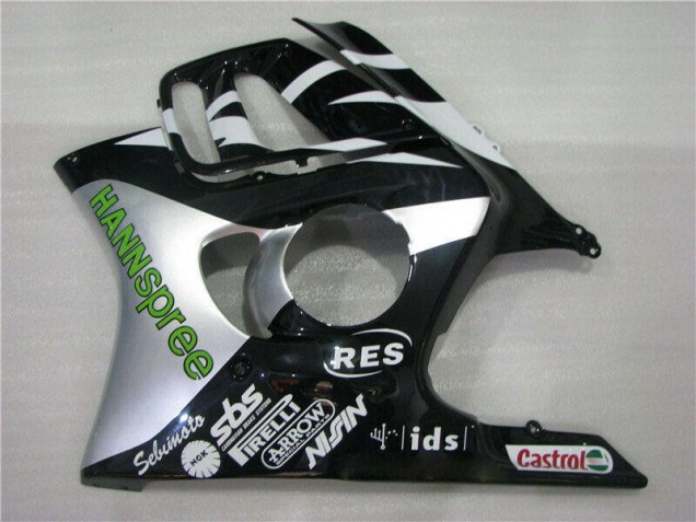 Honda CBR 600 F3 1995-1998 Motorrad Verkleidungen - Weiß Grün Hannspree