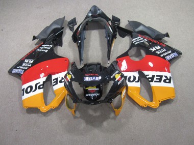 Honda CBR 600 F4 1999-2000 Motorrad Verkleidungen - Rot Schwarz Repsol