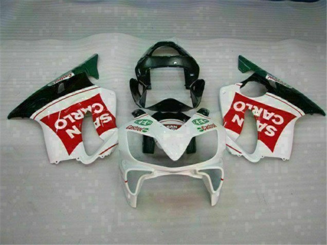 Honda CBR 600 F4i 2001-2003 Motorrad Verkleidungen - Rot Weiß Schwarz San Carlo