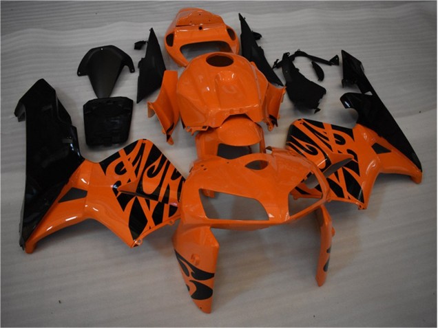 Honda CBR 600 RR 2005-2006 Motorrad Verkleidungen & Plastik - Orange Schwarz