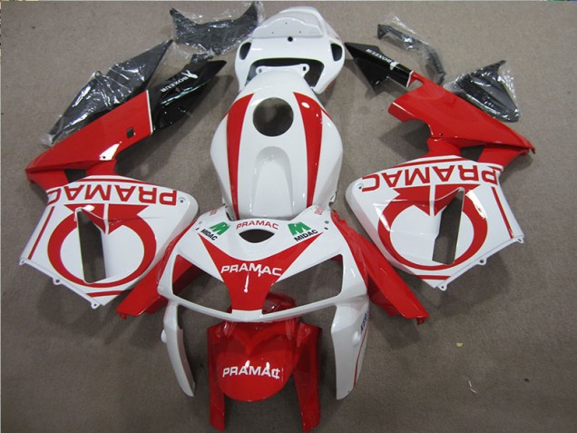 Honda CBR 600 RR 2005-2006 Motorrad Verkleidungen - Rot Weiß PRAMAC
