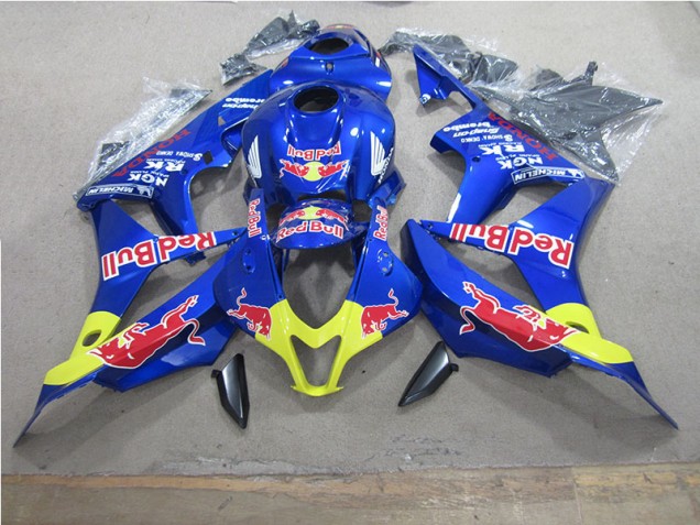 Honda CBR 600 RR 2007-2008 Motorrad Verkleidungen - Blau Rot Bull