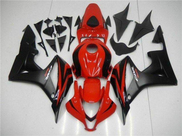 Honda CBR 600 RR 2007-2008 Motorrad Verkleidungen Komplett Sets - Schwarz Rot