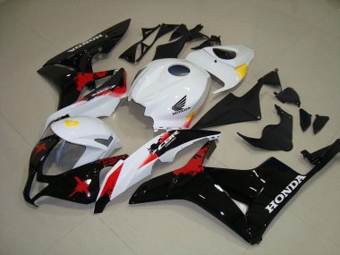 Honda CBR 600 RR 2007-2008 Motorrad Verkleidungen - Weiß Schwarz Rot