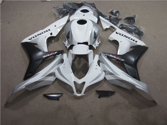 Honda CBR 600 RR 2007-2008 Motorrad Vollverkleidung - Weiß Schwarz