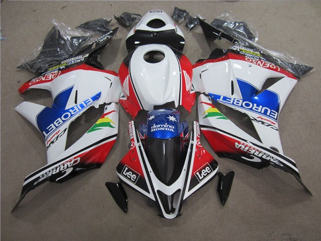 Honda CBR 600 RR 2009-2012 Motorrad Verkleidungen - Blau Weiß EUROBET Lee