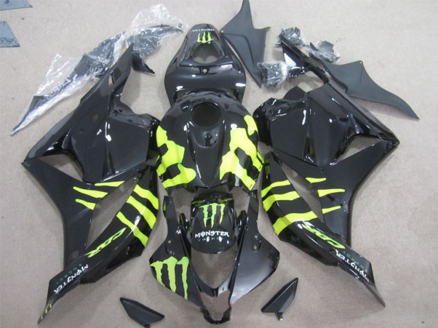 Honda CBR 600 RR 2009-2012 Motorrad Verkleidungen - Schwarz Grünes Monster Honda CBR 600 RR 2009-2012 Motorrad Verkleidungen - Schwarz Grünes Monster