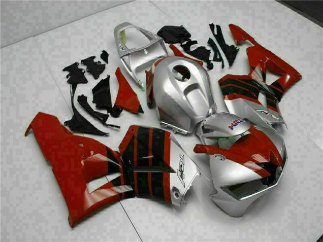 Honda CBR 600 RR 2013-2021 Motorrad Verkleidungen - Rot Silber Honda CBR 600 RR 2013-2021 Motorrad Verkleidungen - Rot Silber