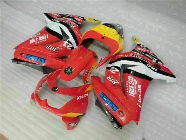 Kawasaki EX250 2008-2012 Motorrad Verkleidungen - Rot Gelb
