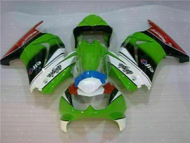 Kawasaki EX250 2008-2012 Motorrad Verkleidungen - Weiß Grün Schwarz Ninja