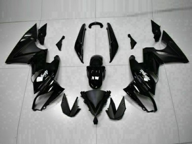 Kawasaki EX650 2009-2011 Motorrad Verkleidungen - Glänzend Schwarz