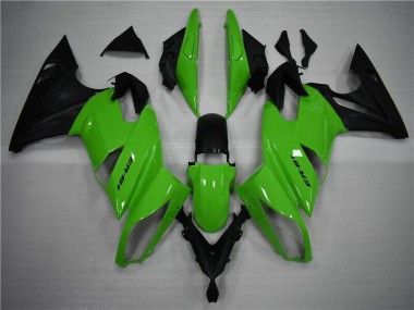 Kawasaki EX650 2009-2011 Motorrad Verkleidungen - Grün Schwarz