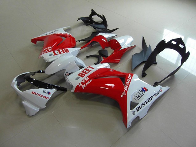 Kawasaki ZX 250R 2008-2012 Motorrad Verkleidungen - Rot Weiß BEET