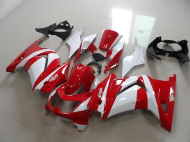 Kawasaki ZX 250R 2008-2012 Motorrad Verkleidungen - Rot Weiß