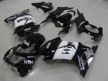 Kawasaki ZX 250R 2008-2012 Motorrad Verkleidungen - Schwarz West