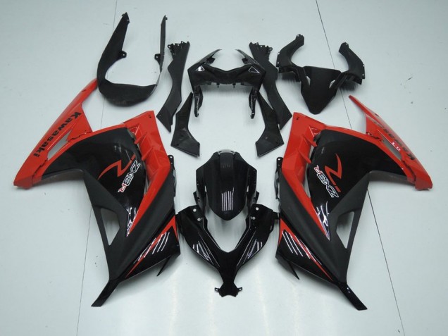 Kawasaki ZX 300R 2013-2016 Motorrad Verkleidung - Rot Schwarz