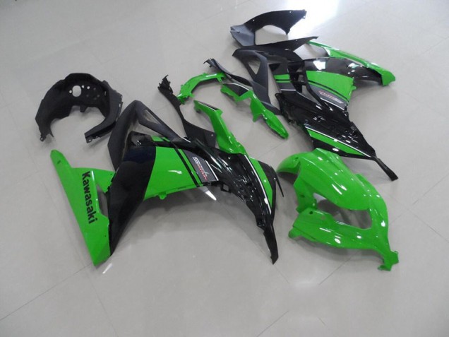 Kawasaki ZX 300R 2013-2016 Motorrad Verkleidung - Schwarz Grün Kawasaki ZX 300R 2013-2016 Motorrad Verkleidung - Schwarz Grün