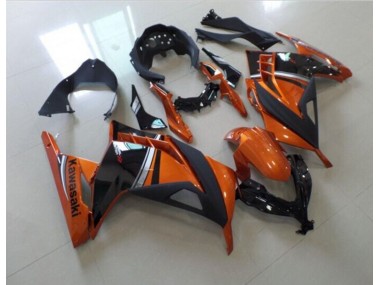 Kawasaki ZX 300R 2013-2016 Motorrad Verkleidungen - Schwarz Orange